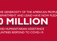 ԱՄՆ կառավարությունը, ԱՄՆ Միջազգային զարգացման գործակալությունը կտրամադրի 500.000.000$ տարբեր երկրներում COVID-19 համավարակի դեմ պայքարելու նպատակով