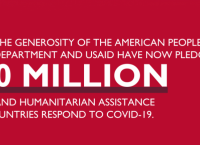 The State Department and USAID have pledged nearly $500M to help countries respond to COVID-19